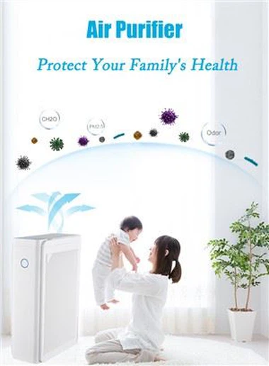 BKJ-60C เครื่องฟอกอากาศในบ้าน Anion Technology